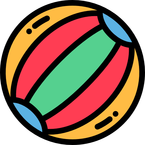 ballon de plage Detailed Rounded Lineal color Icône