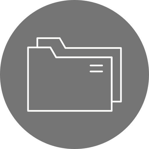 almacenamiento de archivos Generic Circular icono