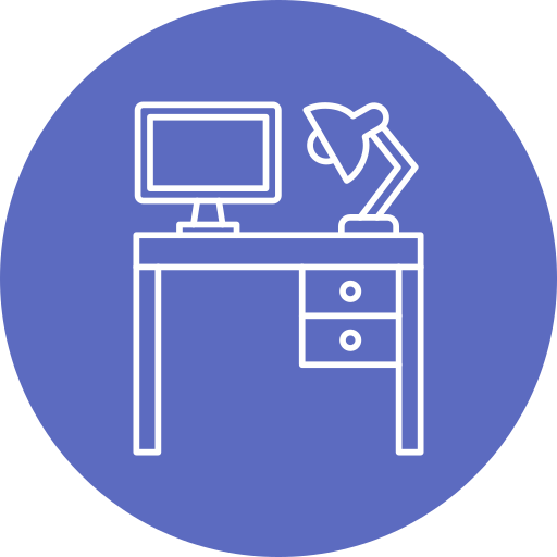 Desk Generic Circular icon