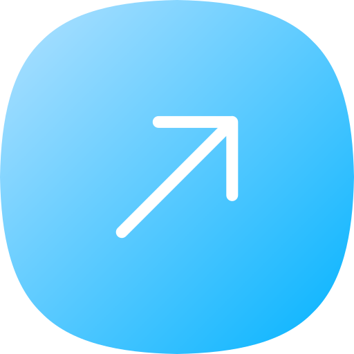 flecha diagonal Generic Flat Gradient icono
