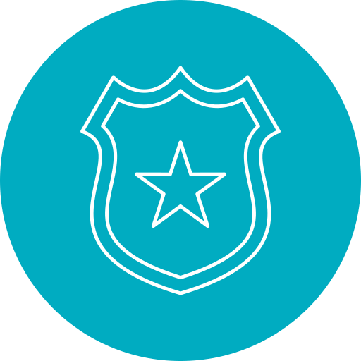 odznaka policyjna Generic Circular ikona