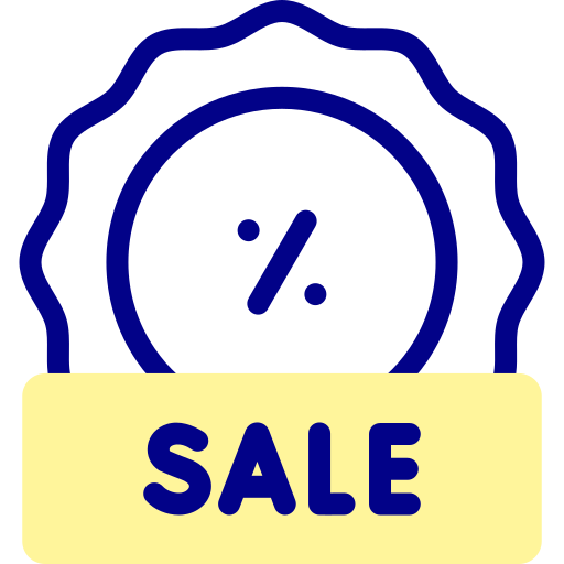Sale Detailed Mixed Lineal color icon