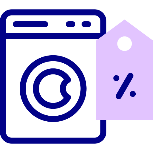 洗濯機 Detailed Mixed Lineal color icon