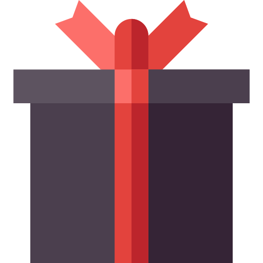 Gift box Basic Straight Flat icon