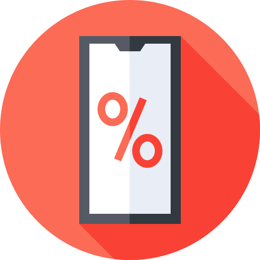 Online discount Flat Circular Flat icon