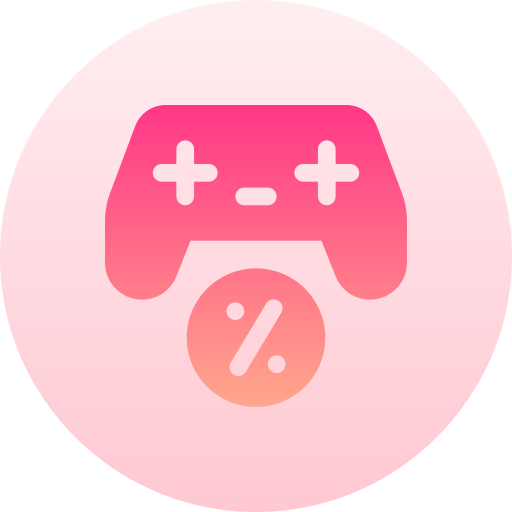Gamepad Basic Gradient Circular icon
