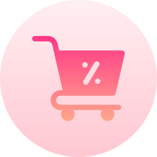 carrito de compras Basic Gradient Circular icono
