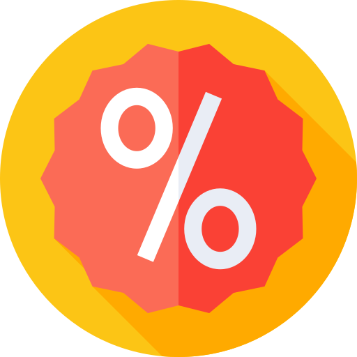 Discount Flat Circular Flat icon