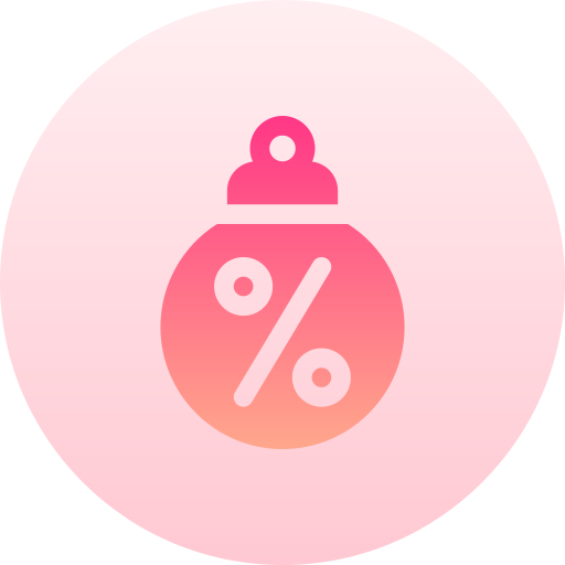 クリスマスボール Basic Gradient Circular icon