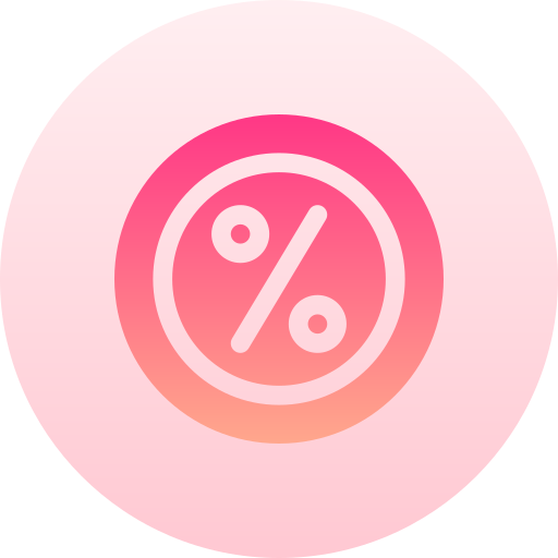 descuento Basic Gradient Circular icono