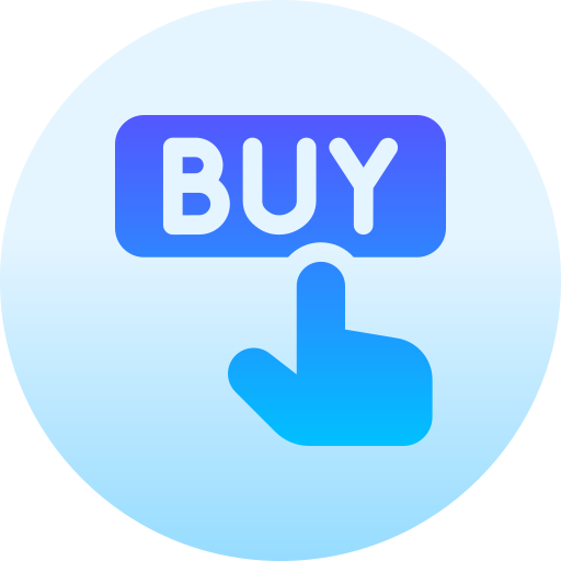 botón de compra Basic Gradient Circular icono