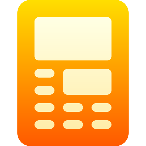 rekenmachine Basic Gradient Gradient icoon