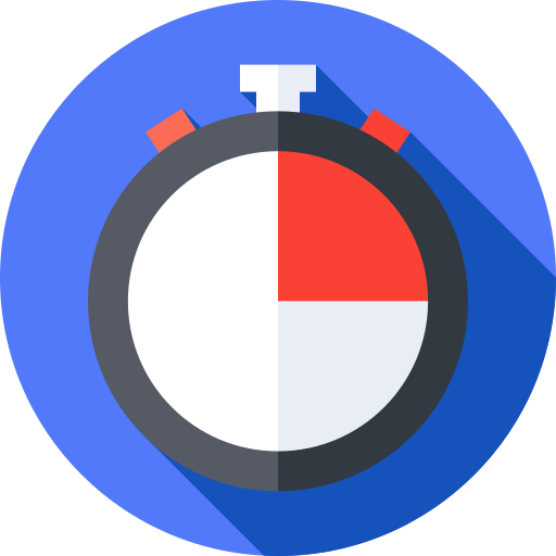 chronometer Flat Circular Flat icoon