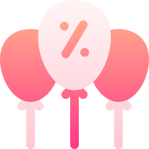 ballonnen Basic Gradient Gradient icoon