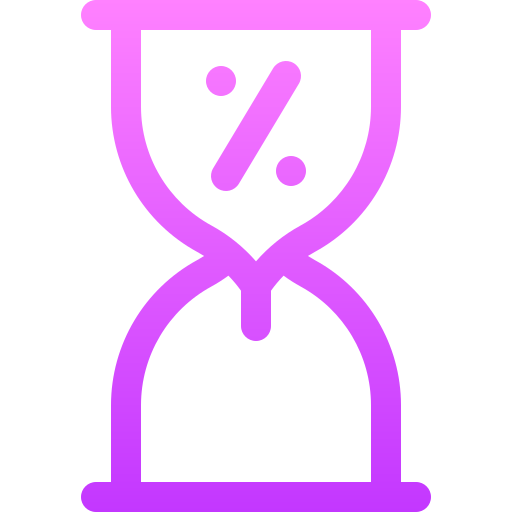 Hourglass Basic Gradient Lineal color icon