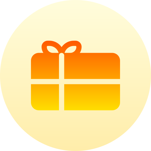 Gift card Basic Gradient Circular icon