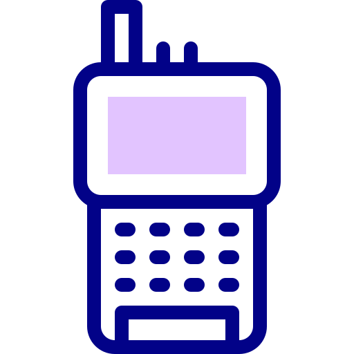 walkie talkie Detailed Mixed Lineal color icono