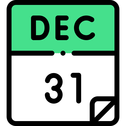December Detailed Rounded Lineal color icon
