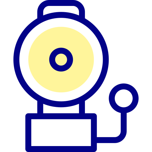 dzwonek alarmowy Detailed Mixed Lineal color ikona