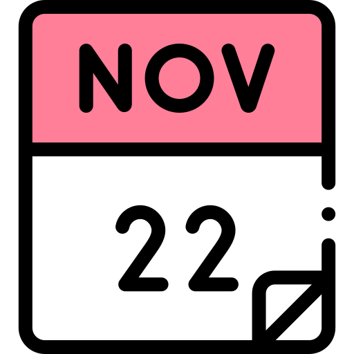 november Detailed Rounded Lineal color icon