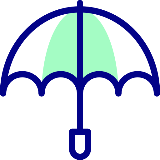 傘 Detailed Mixed Lineal color icon