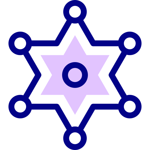 policía Detailed Mixed Lineal color icono