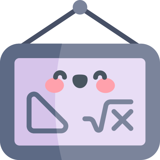 Blackboard Kawaii Flat icon