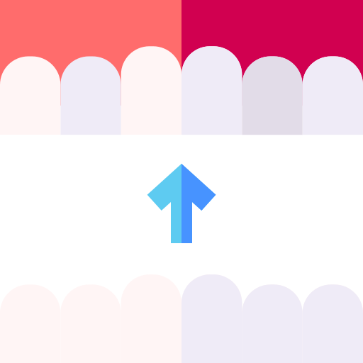 zähne Basic Straight Flat icon