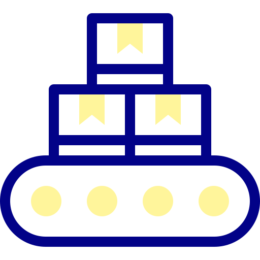 Conveyor Detailed Mixed Lineal color icon