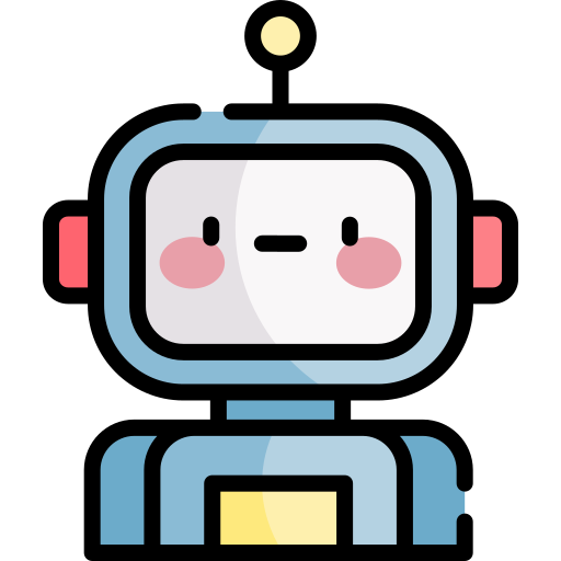 ロボット Kawaii Lineal color icon