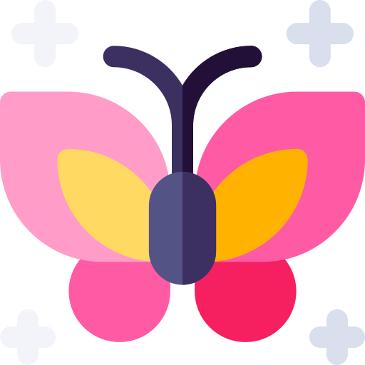 farfalla Basic Rounded Flat icona