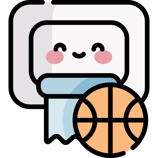 basketball Kawaii Lineal color icon
