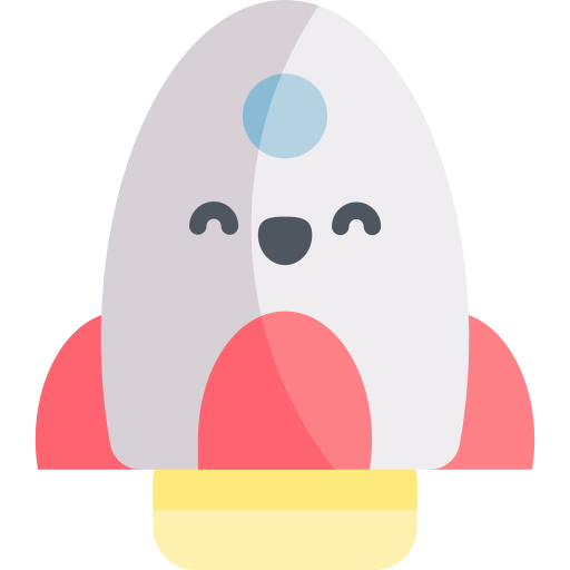 Rocket Kawaii Flat icon