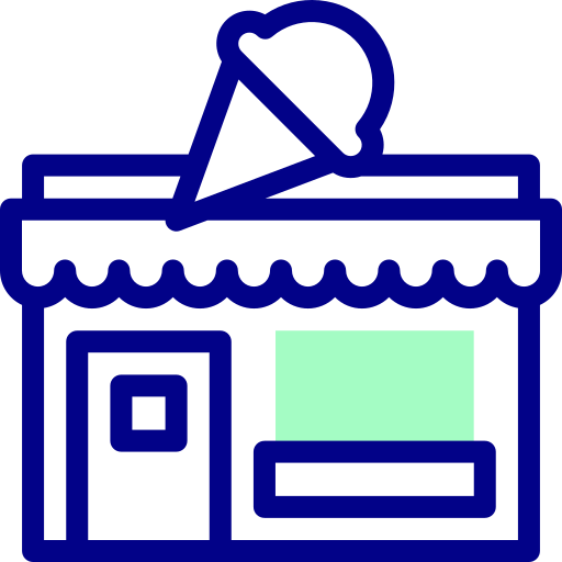 gelateria Detailed Mixed Lineal color icona
