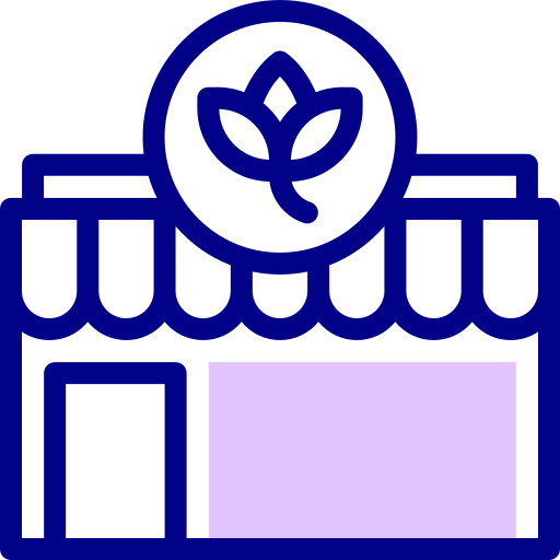 花屋 Detailed Mixed Lineal color icon