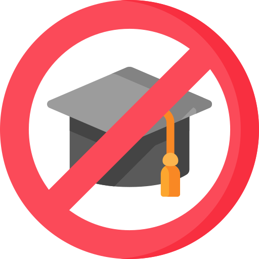 No education Special Flat icon