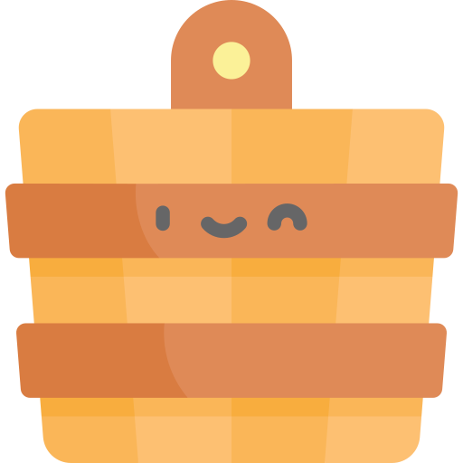 Bucket Kawaii Flat icon