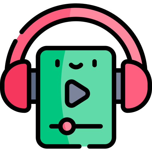 Audiobook Kawaii Lineal color icon