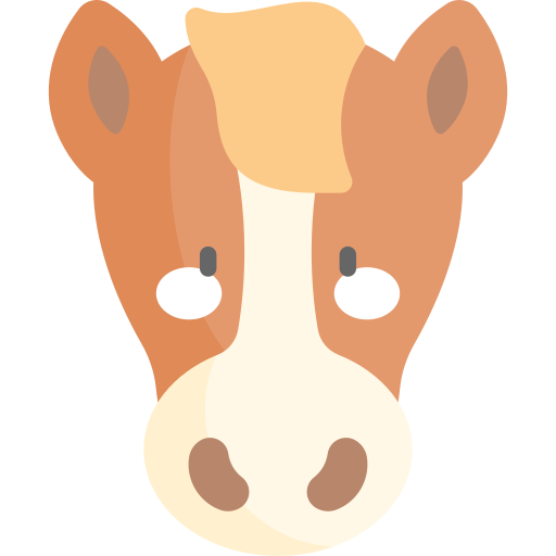 pferd Kawaii Flat icon