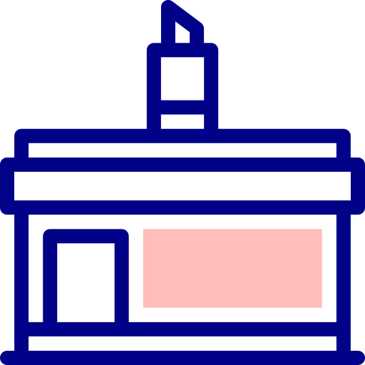 ビューティーサロン Detailed Mixed Lineal color icon