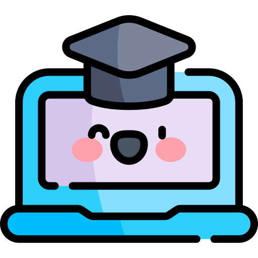 Online education Kawaii Lineal color icon