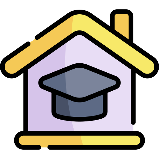 educación en casa Kawaii Lineal color icono