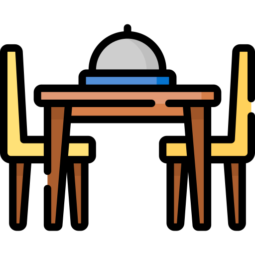 Dining table Special Lineal color icon