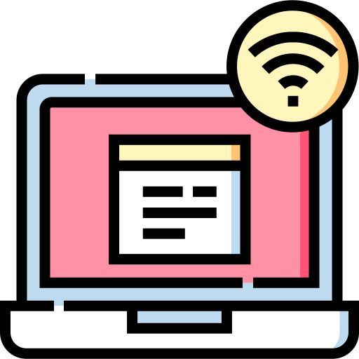 wi-fi Detailed Straight Lineal color ikona