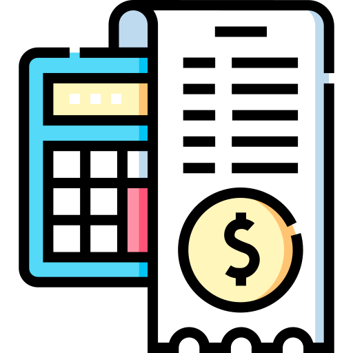 Tax Detailed Straight Lineal color icon