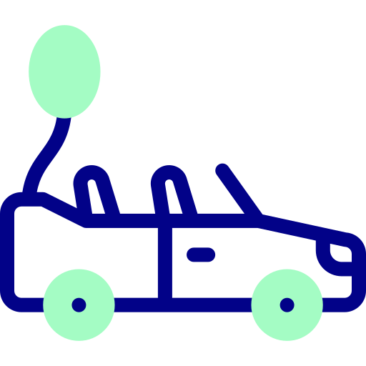 Свадебный автомобиль Detailed Mixed Lineal color иконка