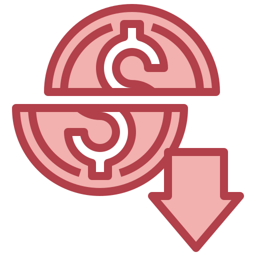 reducir el costo Surang Red icono