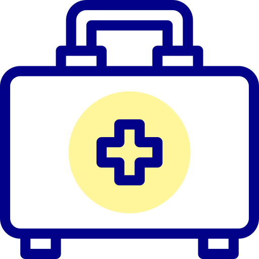First aid kit Detailed Mixed Lineal color icon