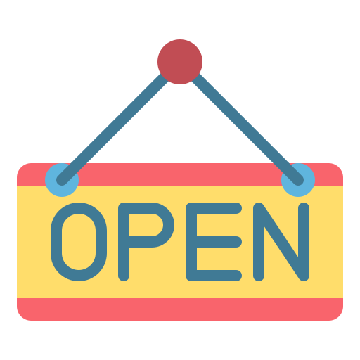 Open sign Generic Flat icon