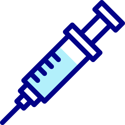 注射器 Detailed Mixed Lineal color icon